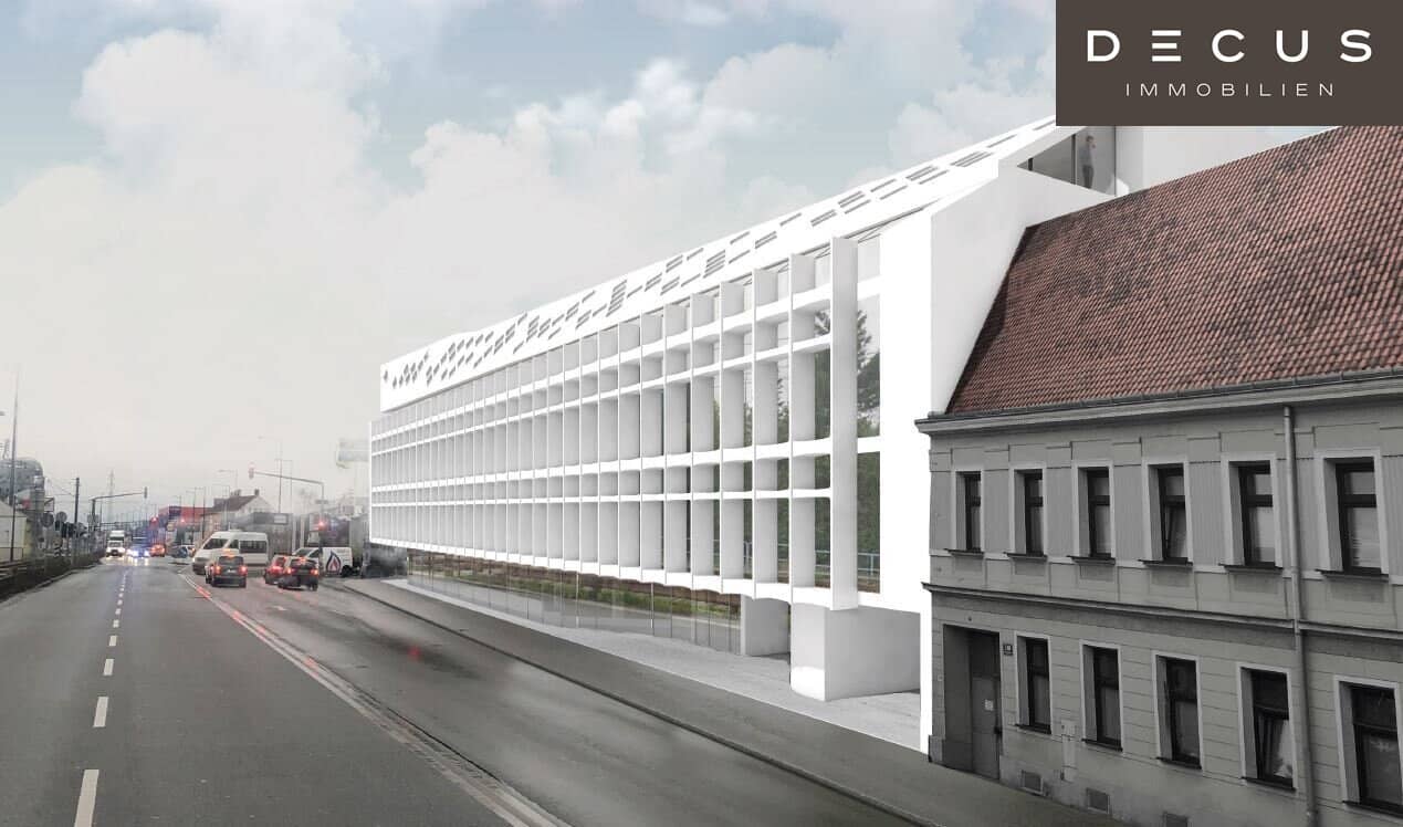 Property with building permit for an attractive office building