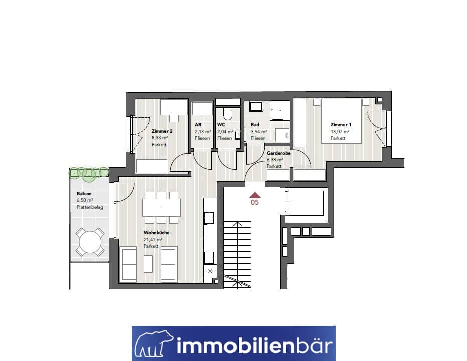 Wohnung new build balcony near subway