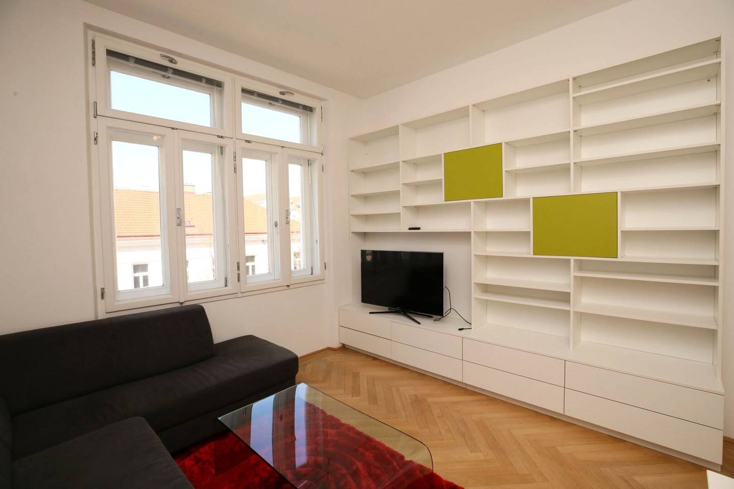 Renovated old building apartment with lift
