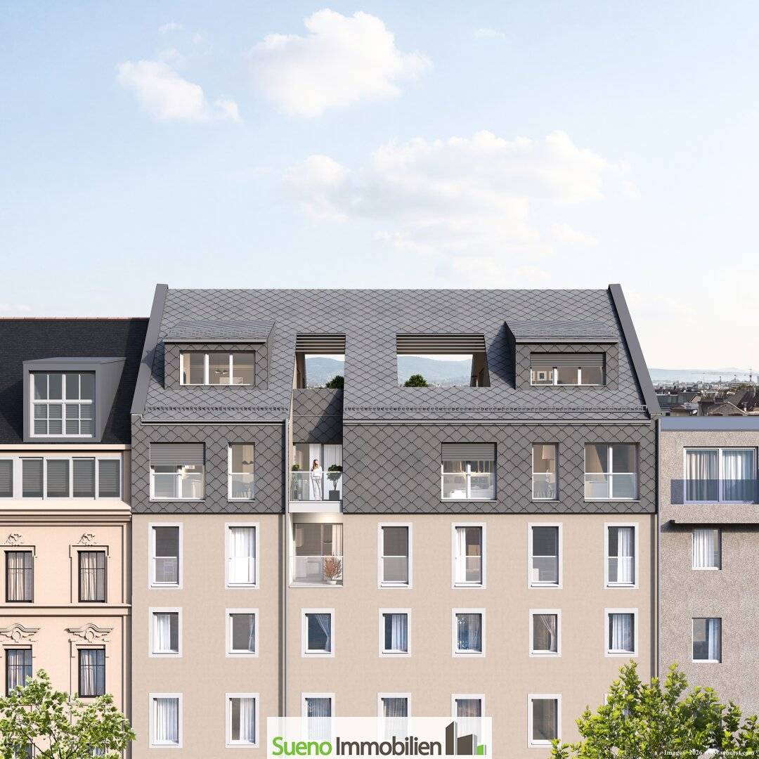 Maisonettewohnung top floor terrace city center