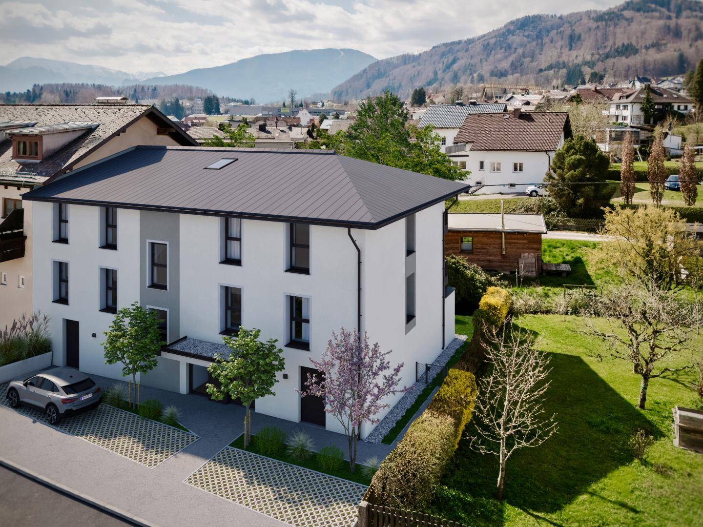Wohnung hofseitig mit Traunsteinblick und Balkon