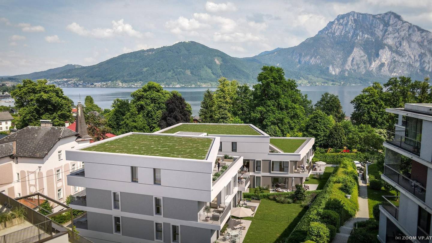 Neubau Wohnung am Traunsee Loggia nahe Schlosspark