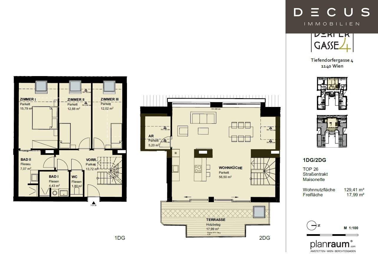 °° ZUR ANLAGE °° DACHTERRASSE °° 4 ZIMMER °° DACHGESCHOSS