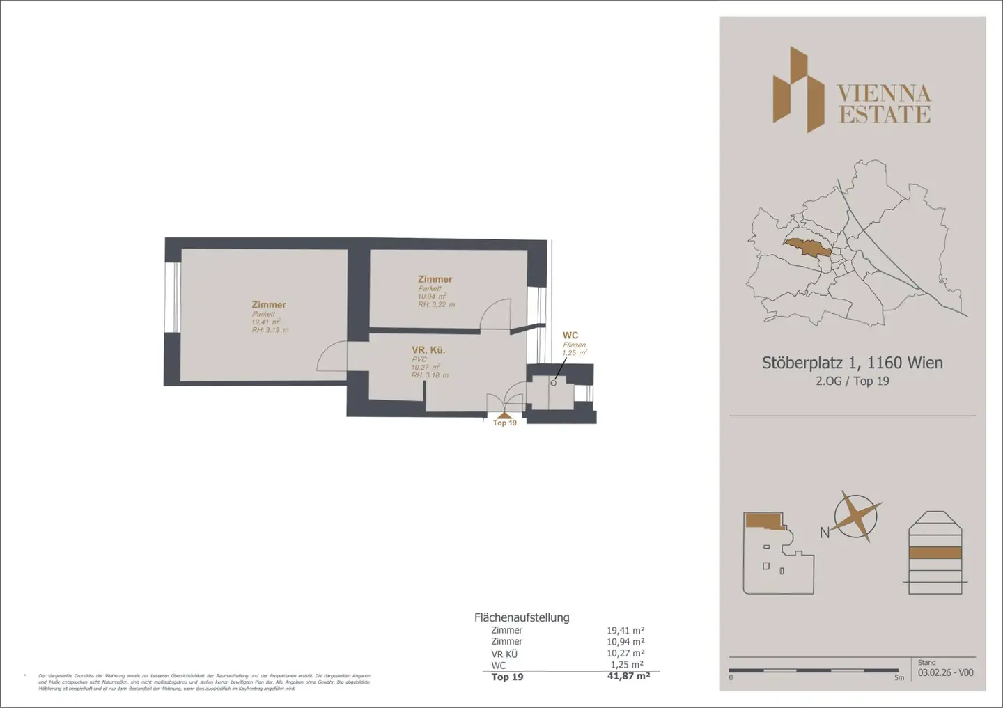Wohnung Altbau Charme mit hohen Räumen