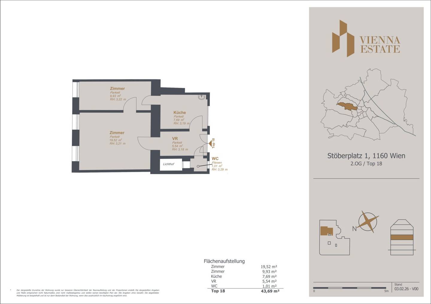 Wohnung Altbau mit hohen Räumen Stöberpark