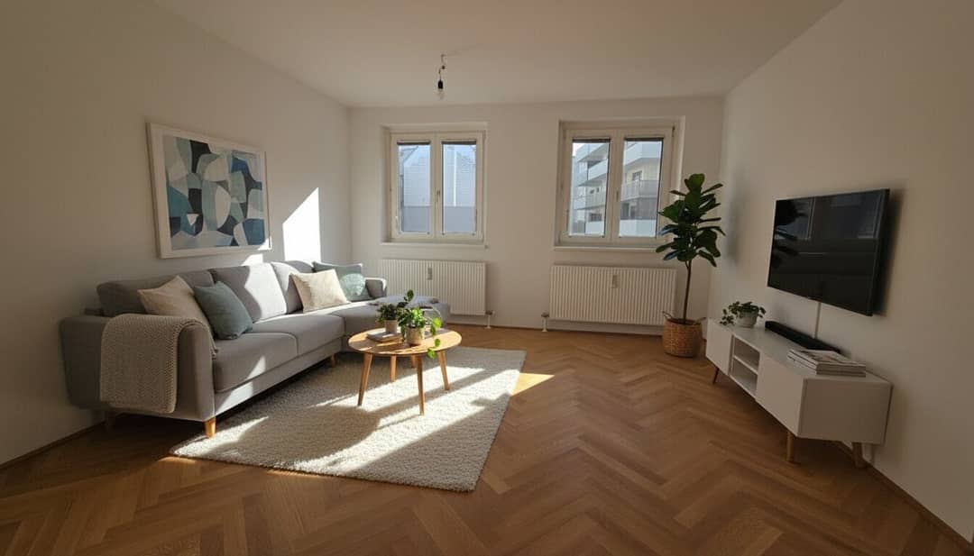 Helle 4 Zimmer Neubauwohnung mit Fischgrätparkett und Garage