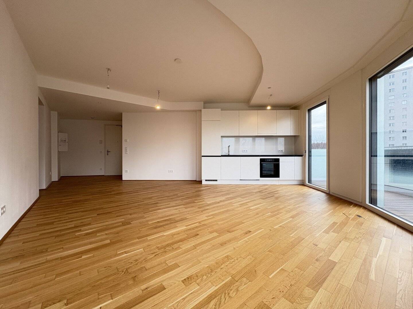 Wohnung mit Balkon und Blick auf die Neue Donau