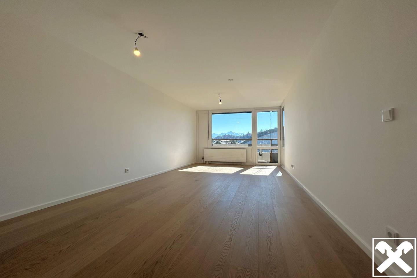 Renovated apartment with fortress view