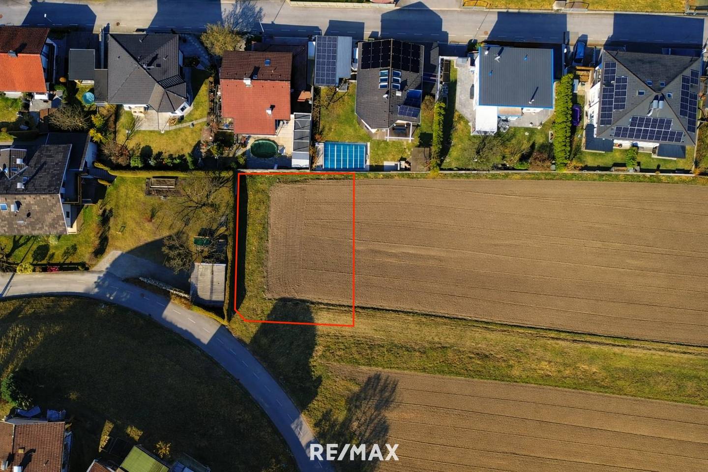 Sonniges Baugrundstück Polling 632m²