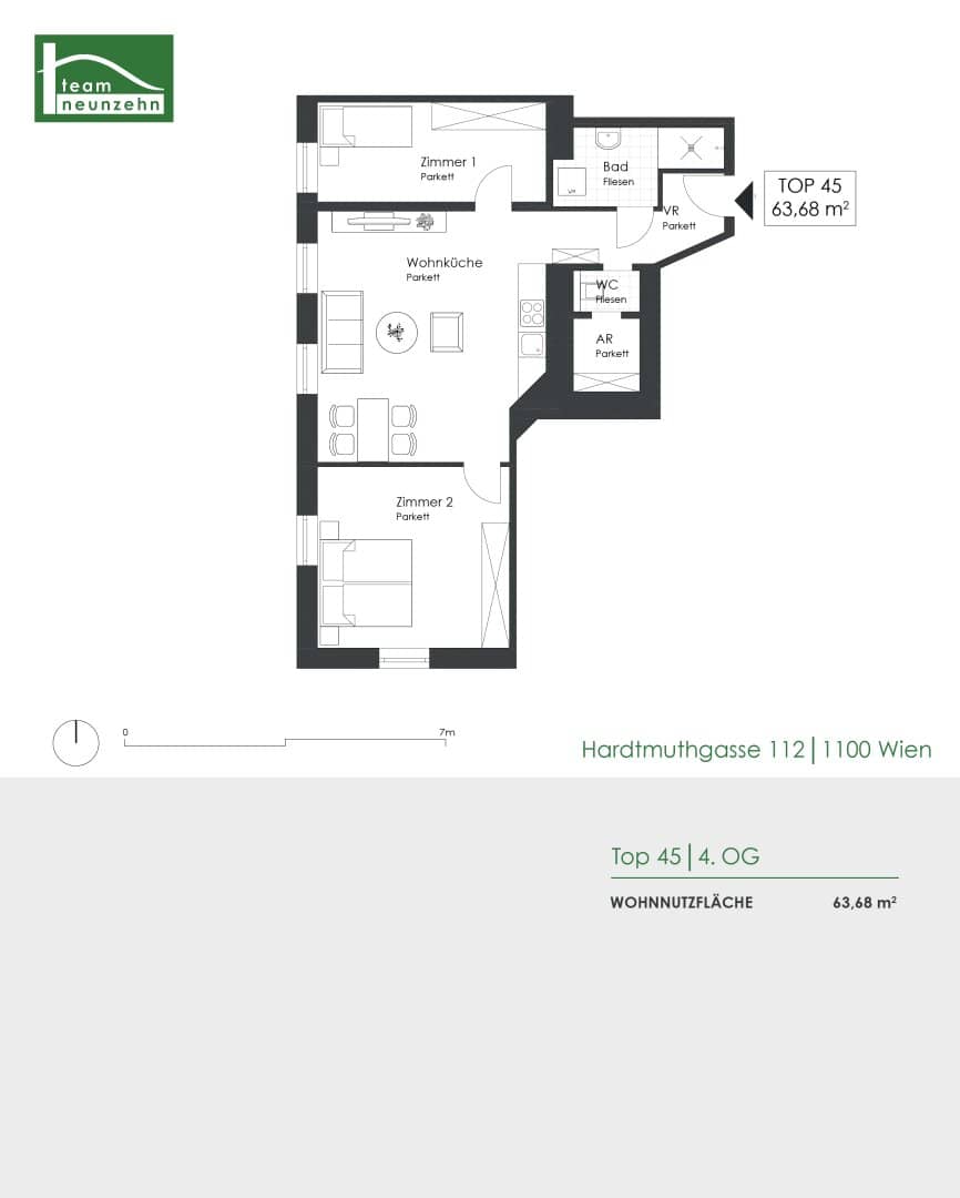 3-Room Apartment Vienna Favoriten
