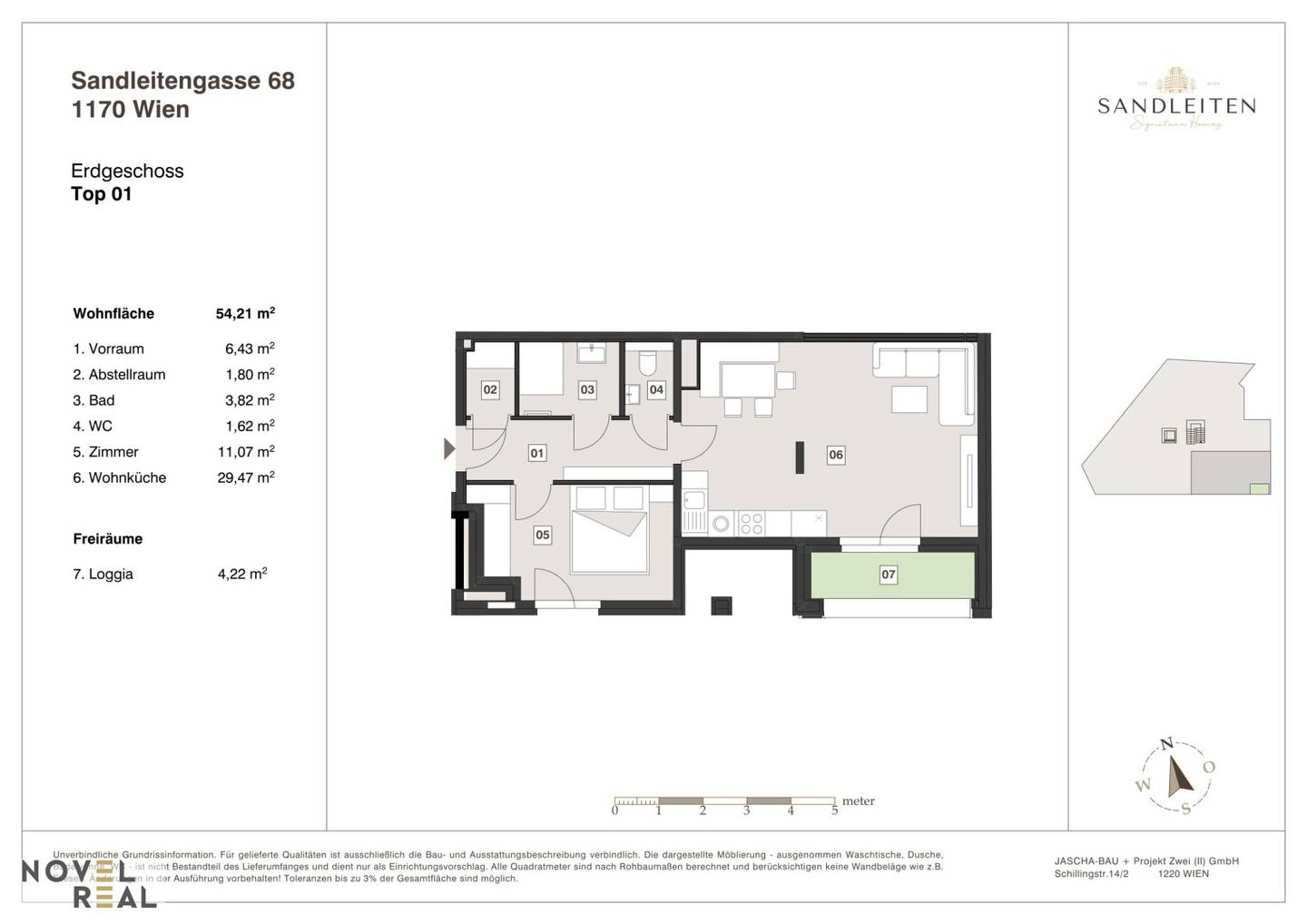 Wohnung mit Weitblick und Loggia