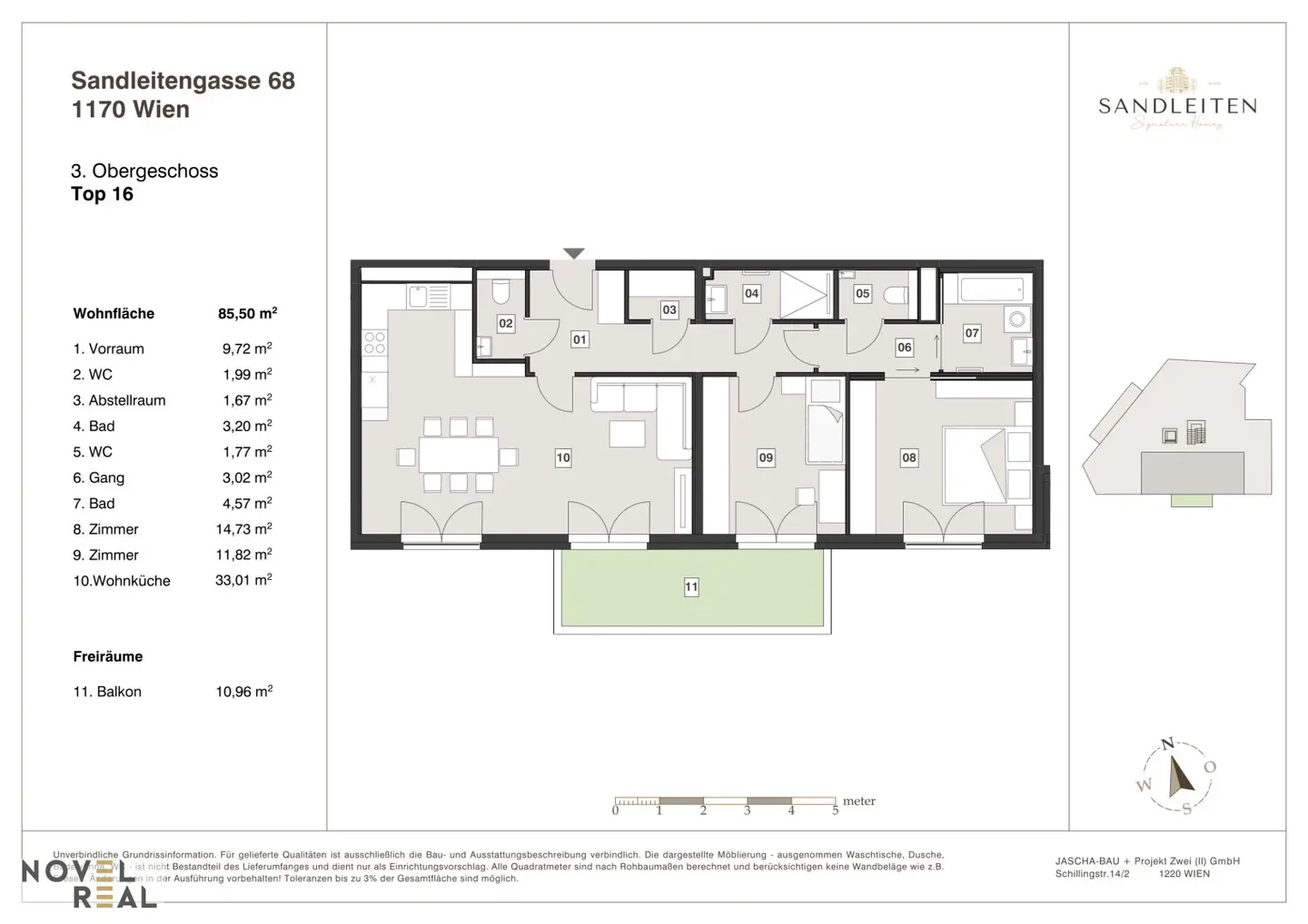 Wohnung with panoramic views in top location