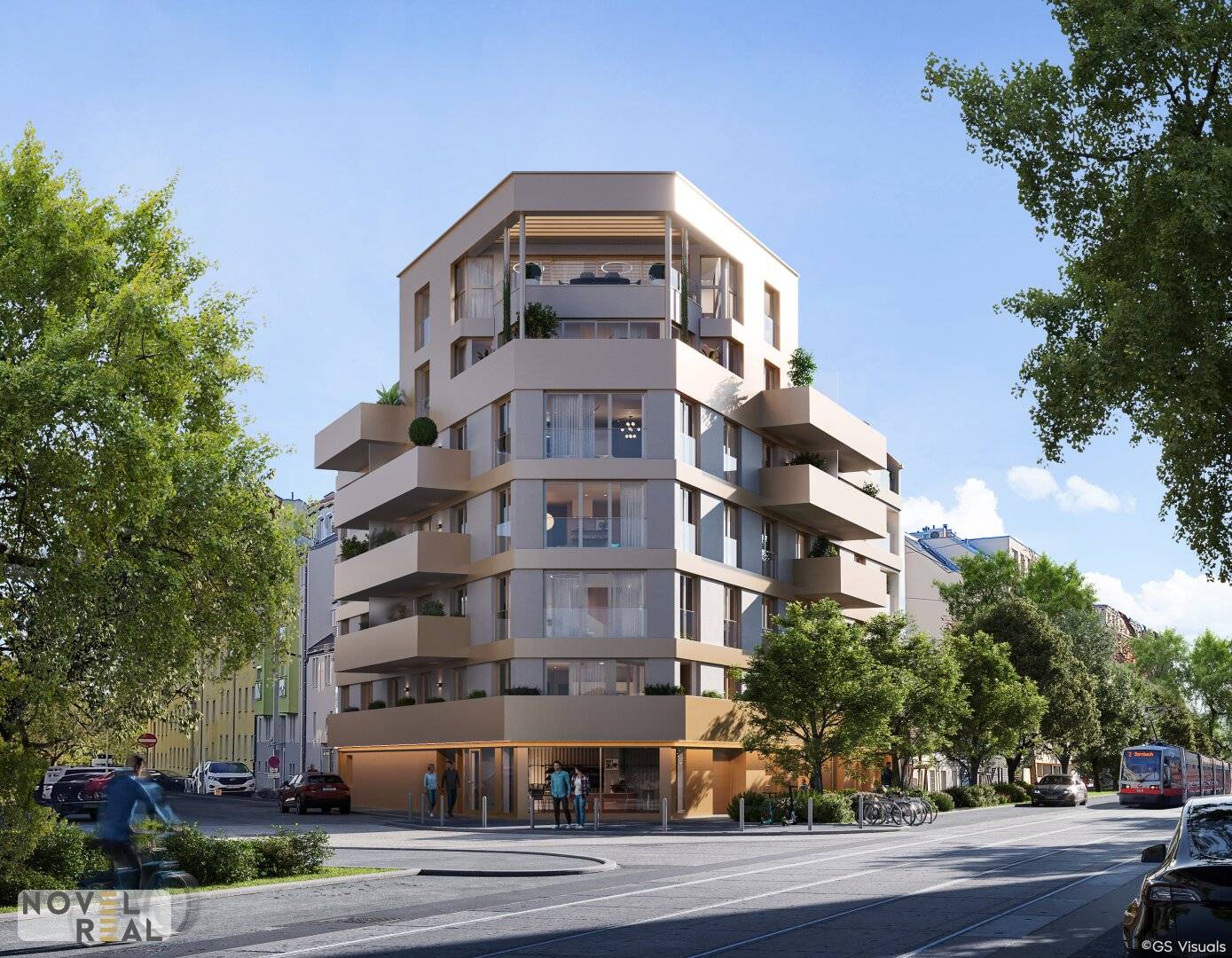 Apartment with private balcony and new build first occupancy near Kongresspark