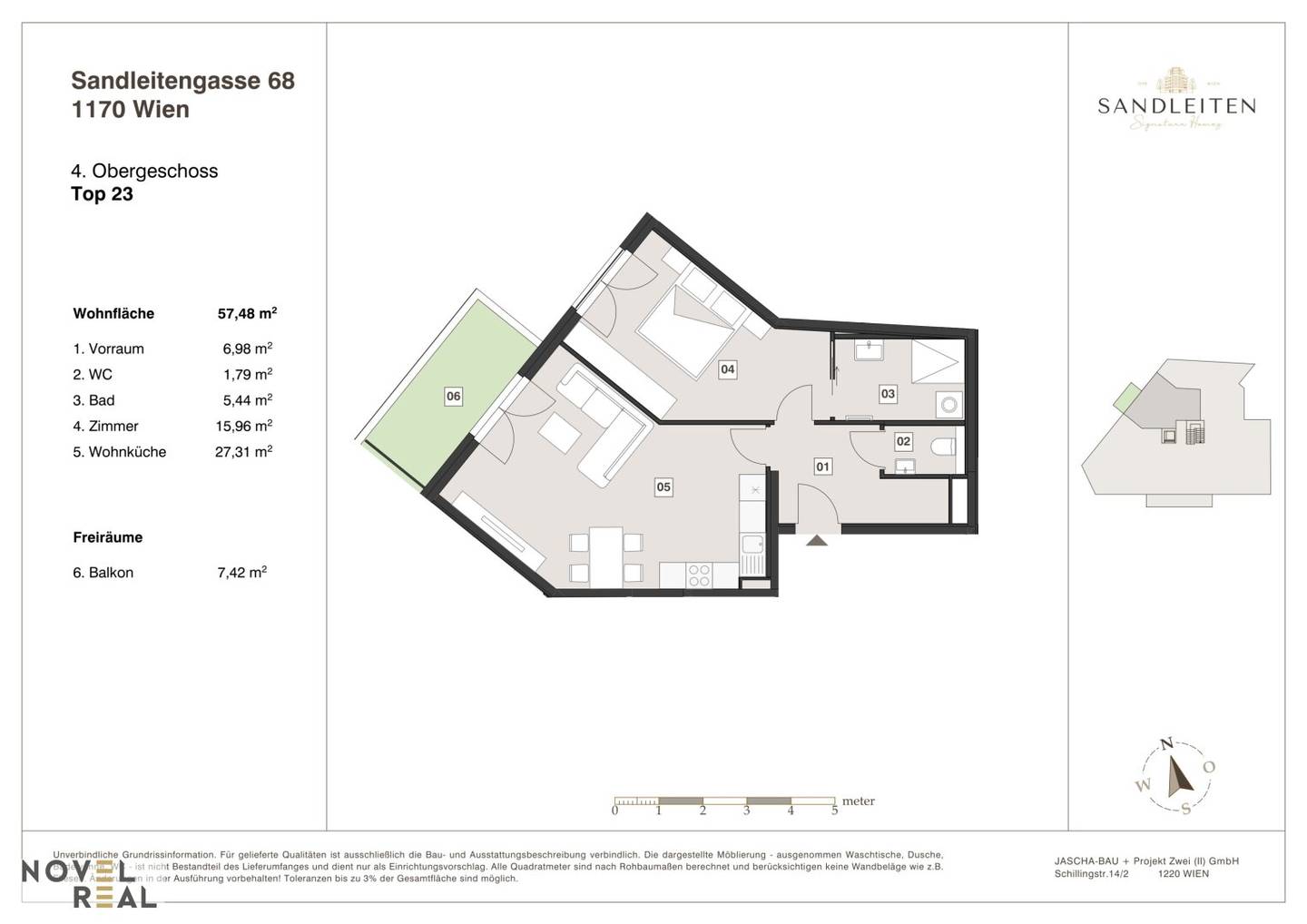 Apartment New Build Dornbach Kongresspark Balcony