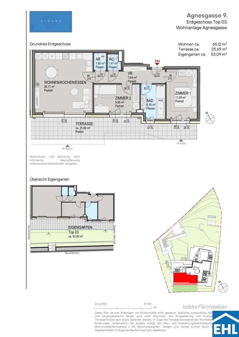 Wohnung in Sievering Grüne Lage Terrasse