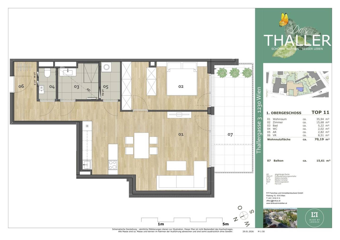 Loft apartment with terrace and geothermal heating