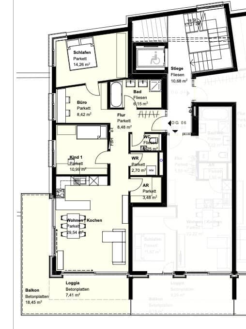 Parkvilla Laakirchen - 3.5-Zi.-Wohnung