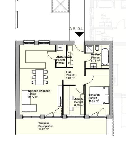 Neubau Wohnung mit Terrasse und Garten nahe der Traun