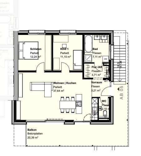 Wohnung Erstbezug Neubau ruhige Lage nahe der Traun