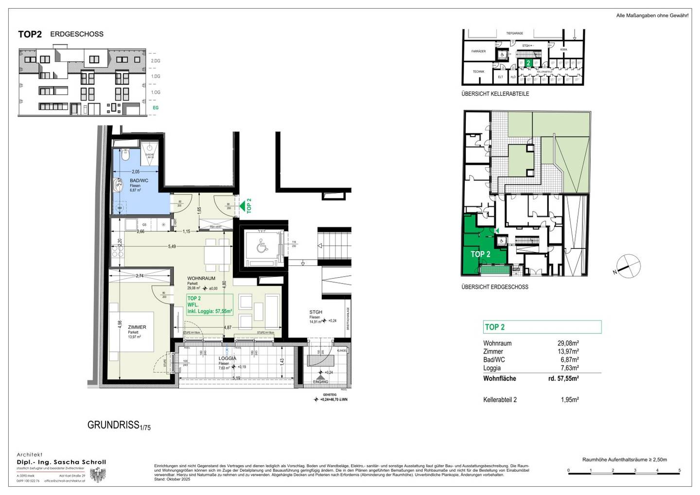New build apartment loggia near U6