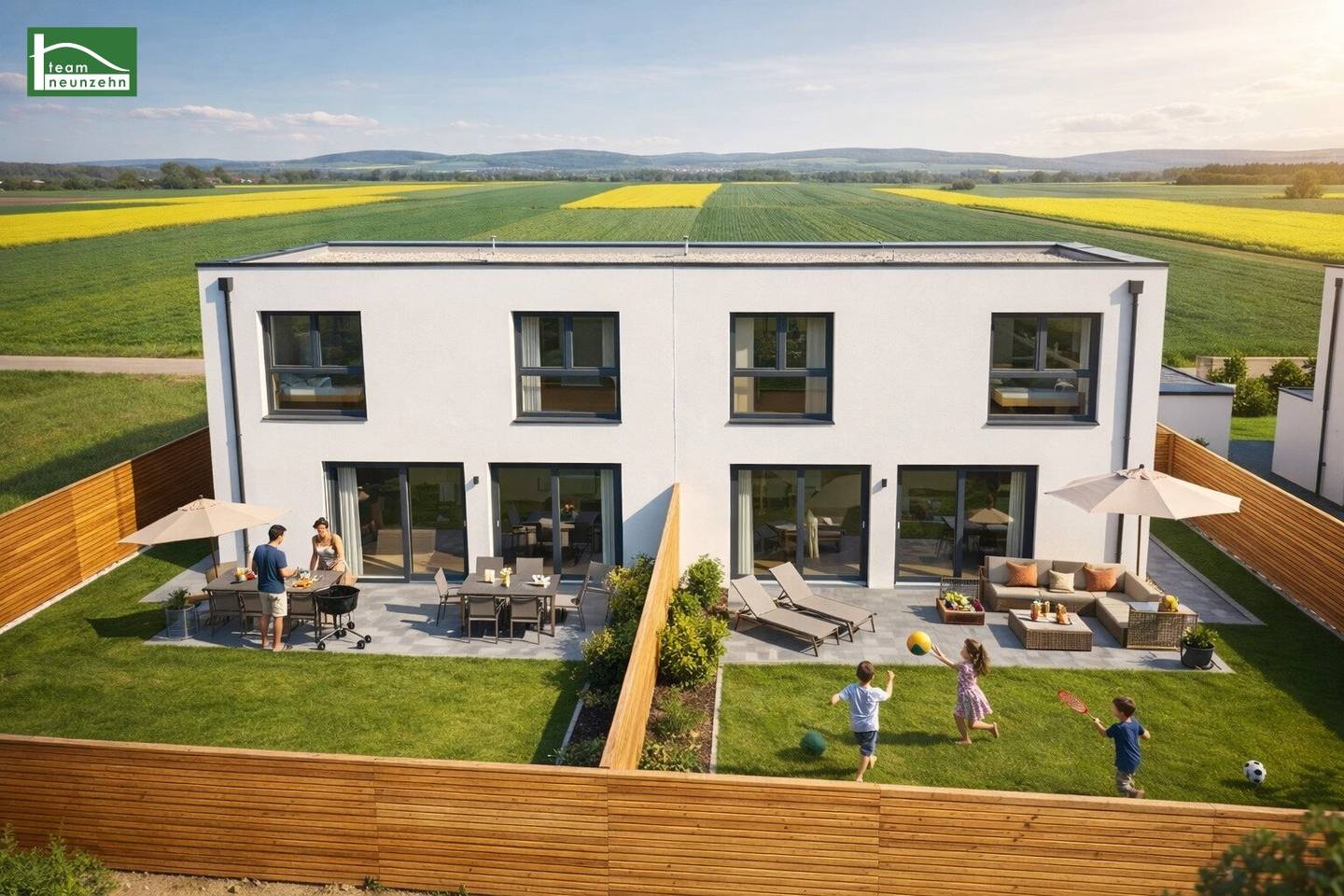 Modern semi-detached house in Tresdorf, 5 rooms, garden, terrace, first occupancy, 549.000 €