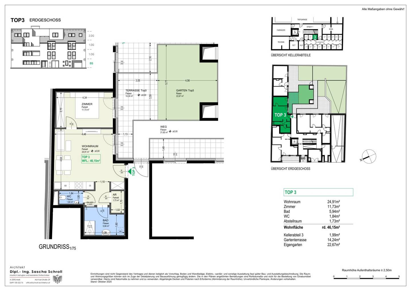 Erstbezug Wohnung mit Garten und Terrasse U6