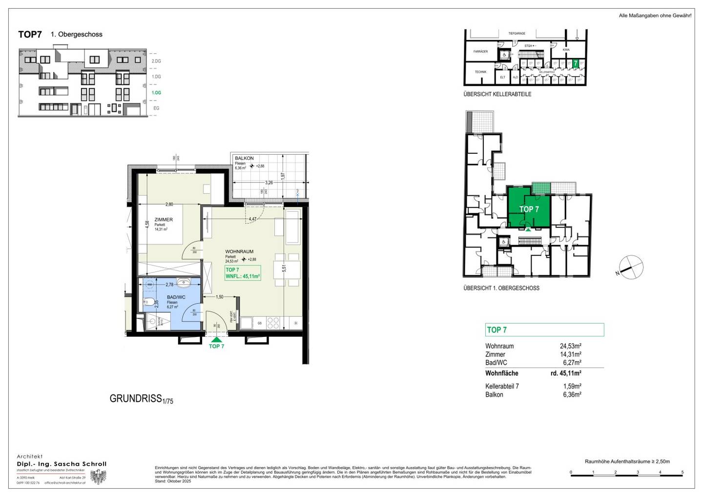 Apartment newly built with balcony near U6