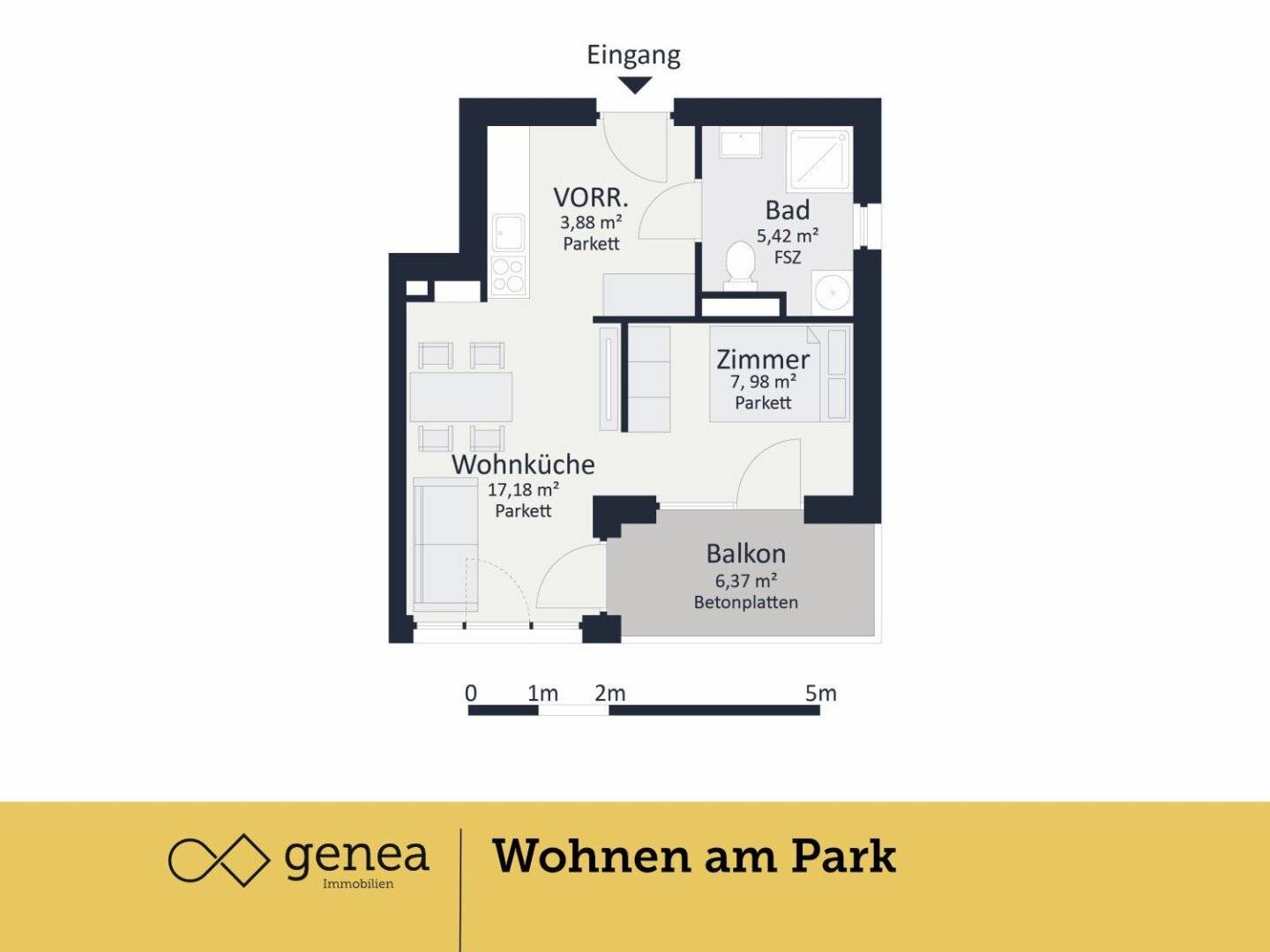 New build apartment in Graz Gries Murufer Balcony