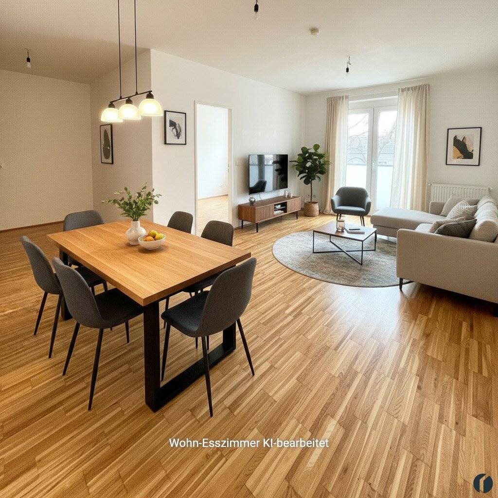 Near town center with balcony and open kitchen