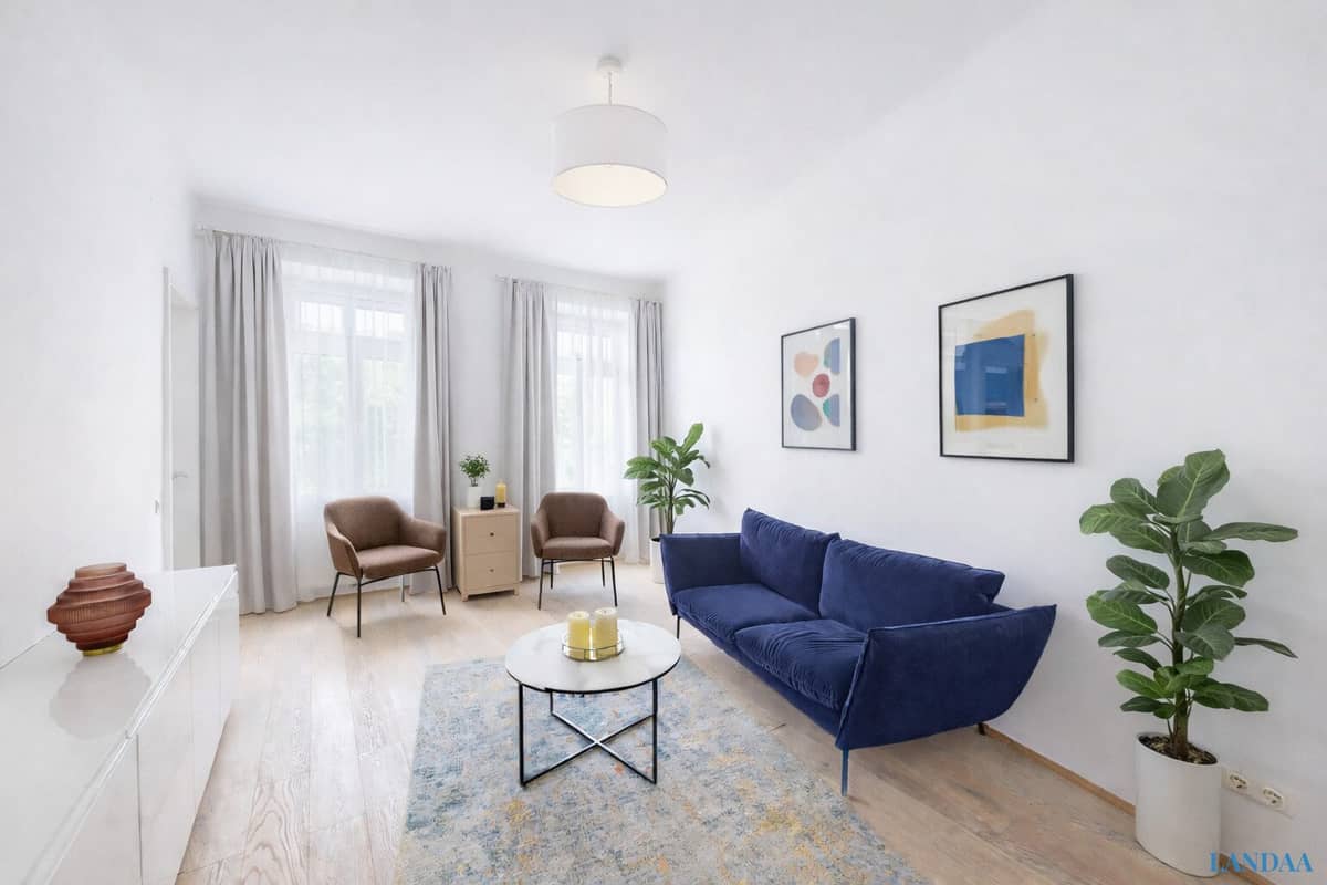Altbauwohnung Balkon Wien 5. 70m²