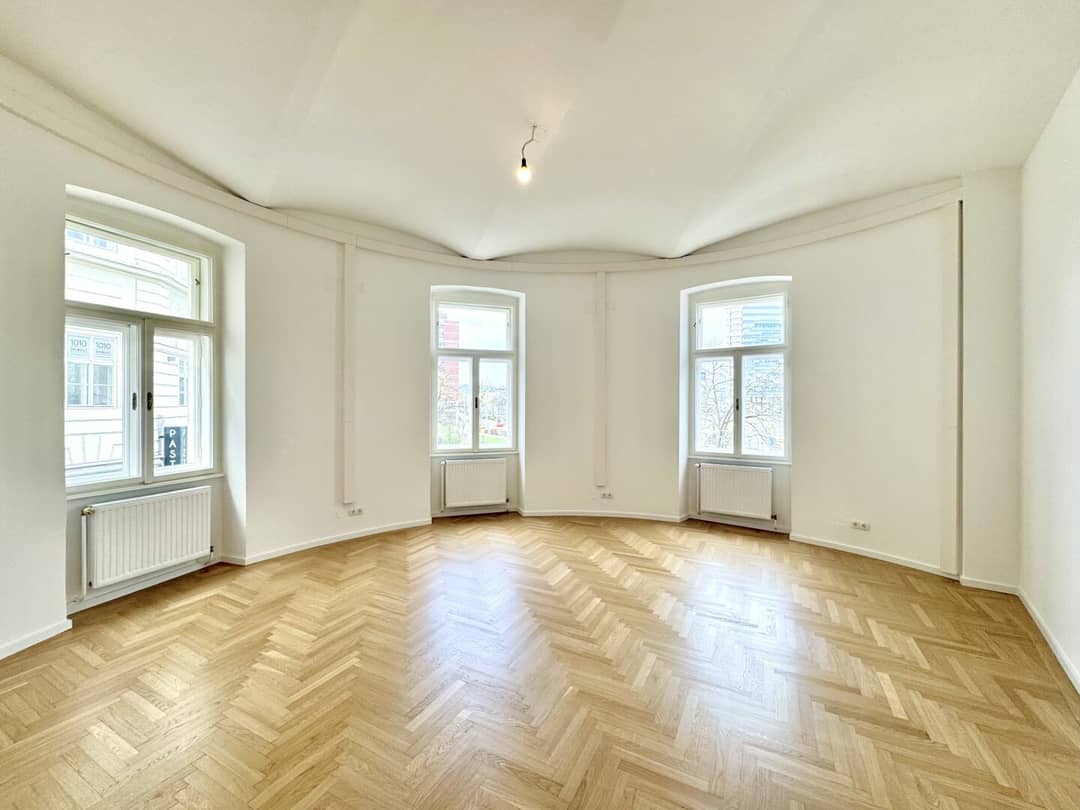 Office in Historic Building with Vaulted Ceiling and Danube View