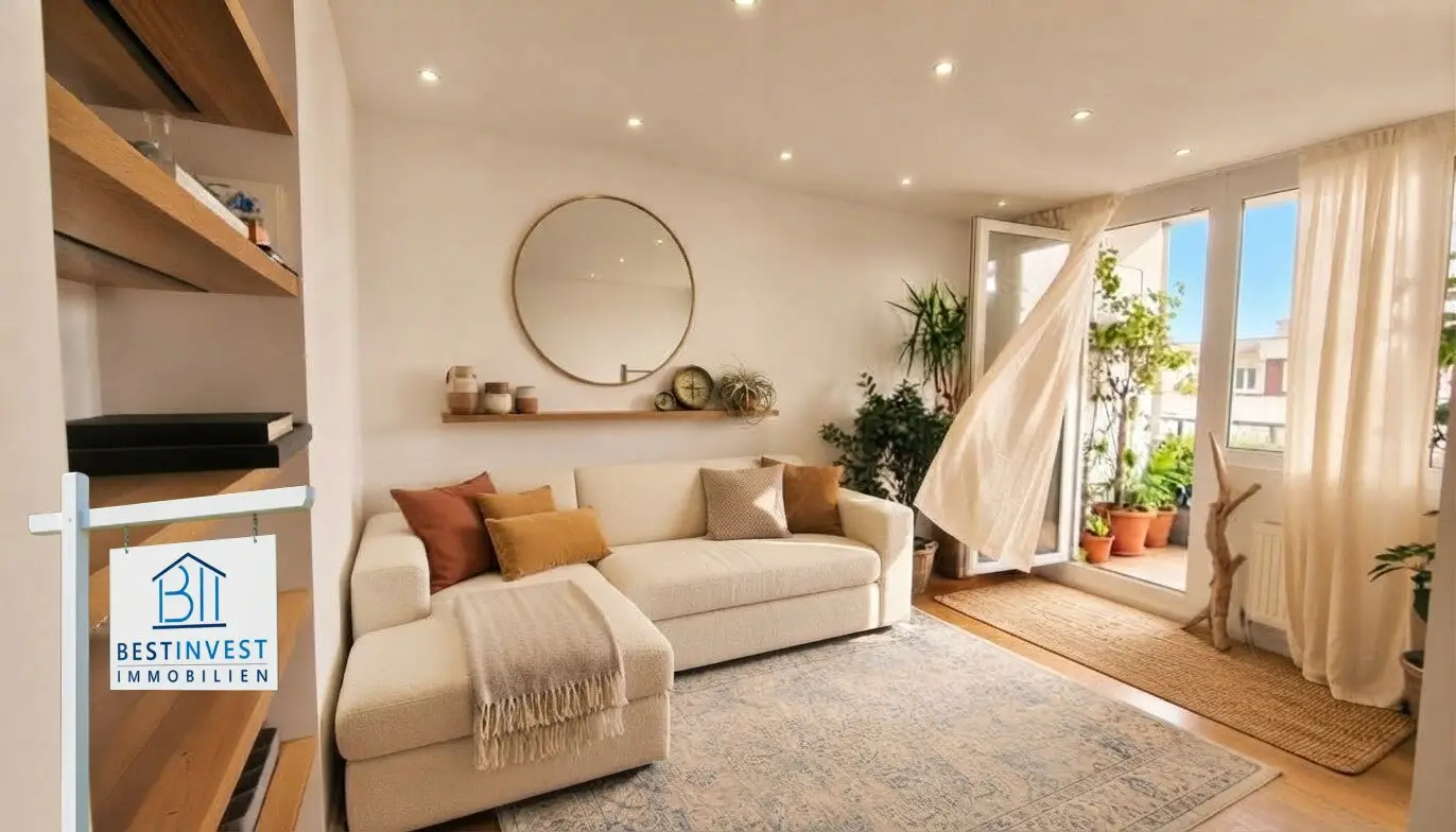 Penthouse near Stadthalle with loggia and garage