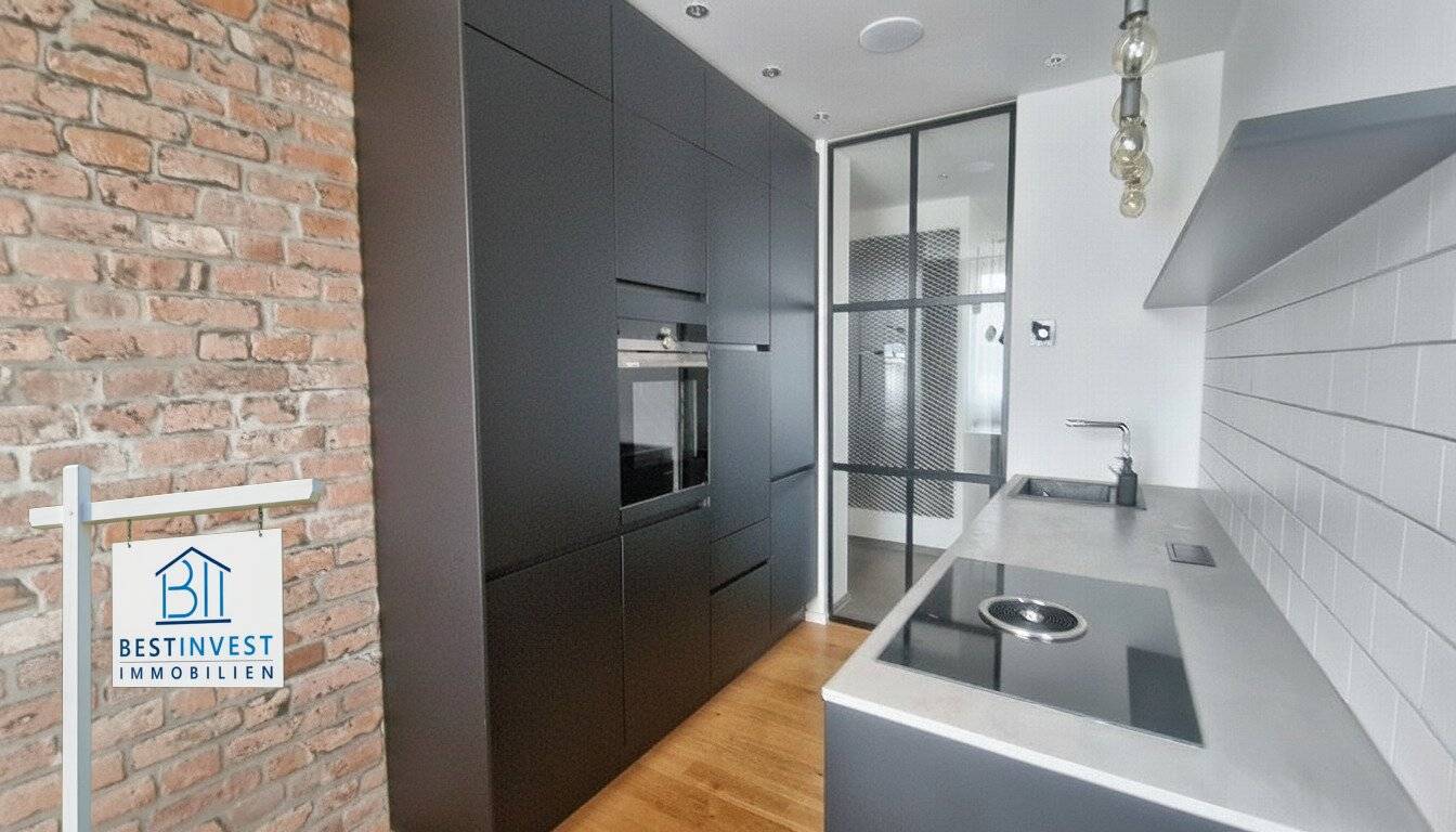 Penthouse near Stadthalle with loggia and garage