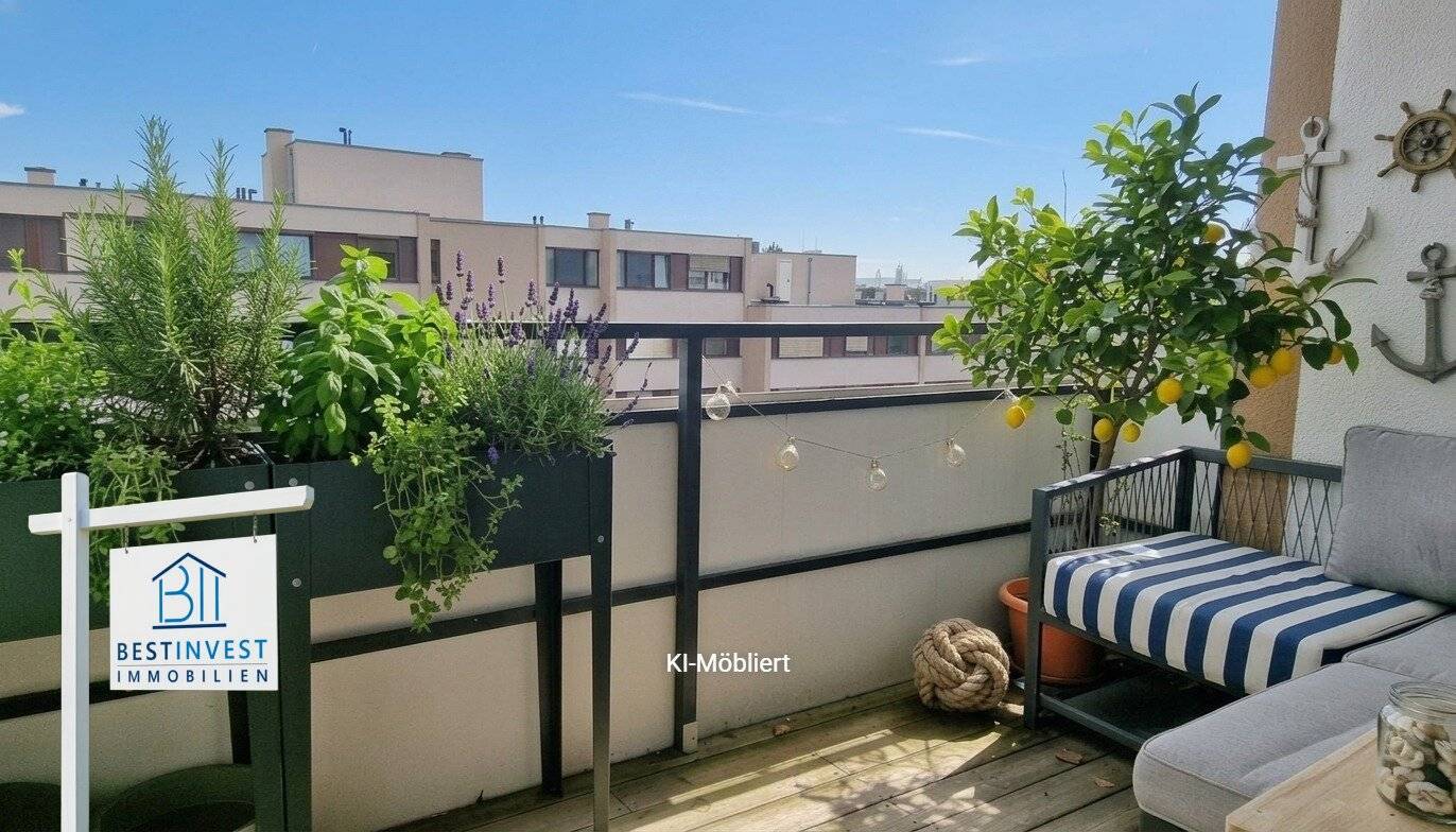 Penthouse nahe Stadthalle mit Loggia und Garage