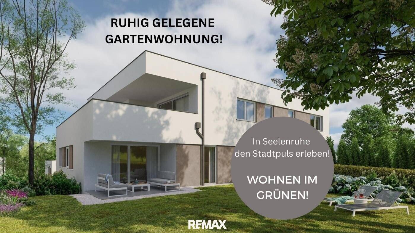 Neubau Wohnung mit Garten und zwei Stellplaetzen