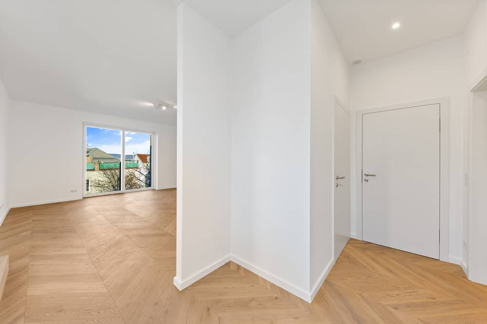 Dachgeschosswohnung with terrace and park view