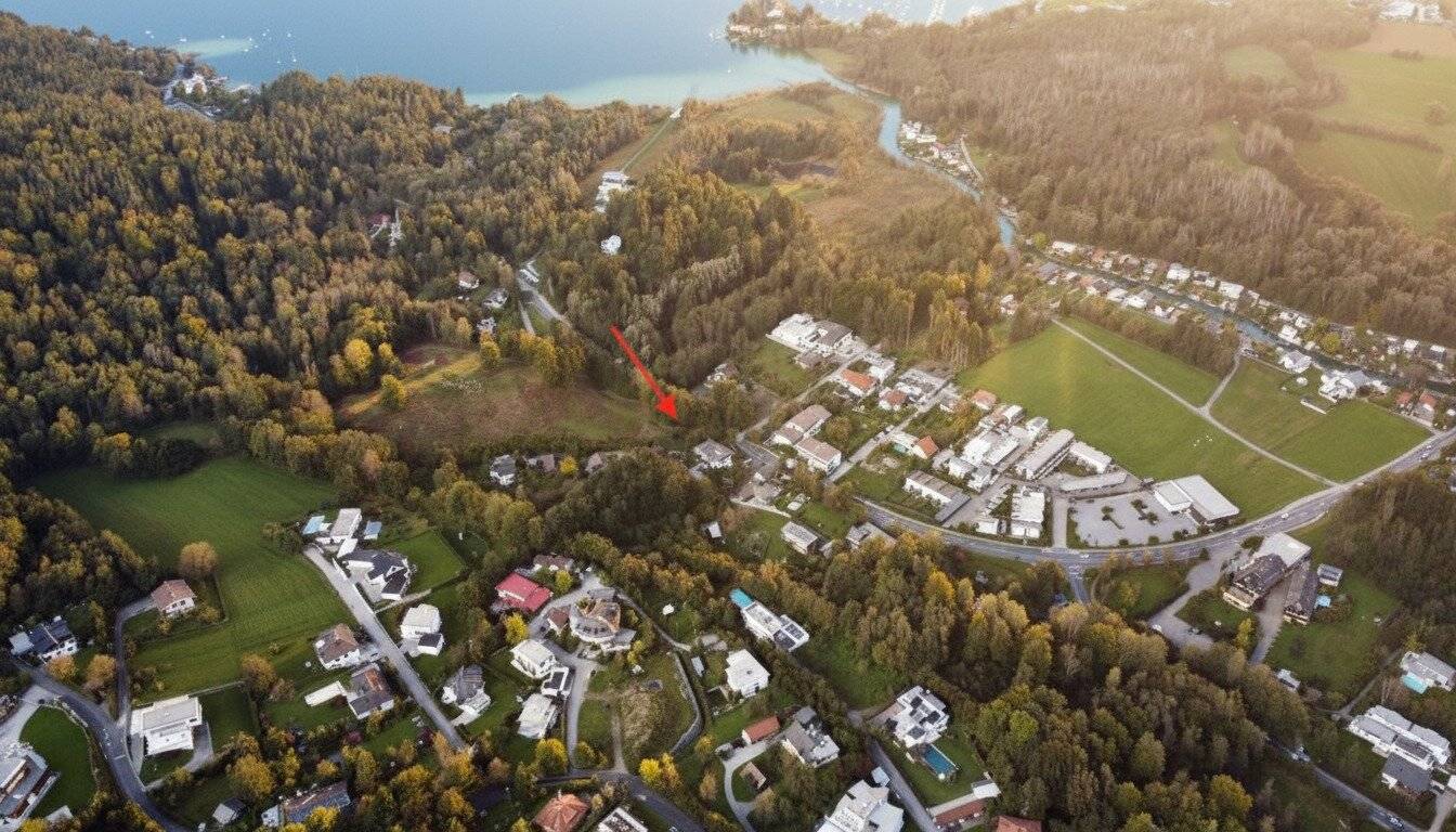Tolle Gelegenheit: Sonniges Baugrundstück in Hanglage am Südufer vom Wörthersee