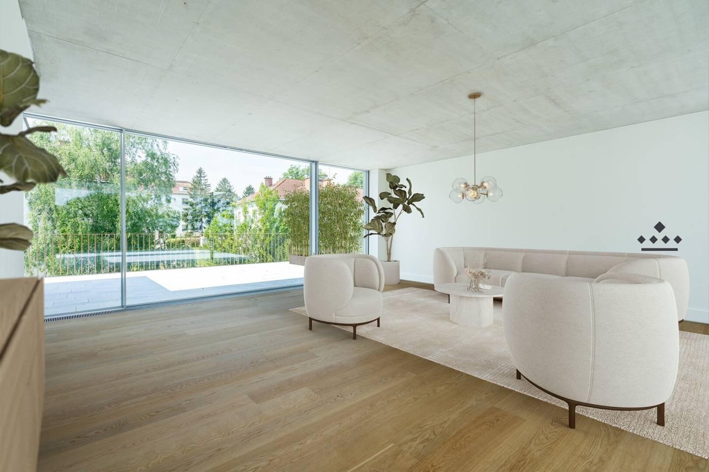 Penthouse with roof terrace and panoramic view