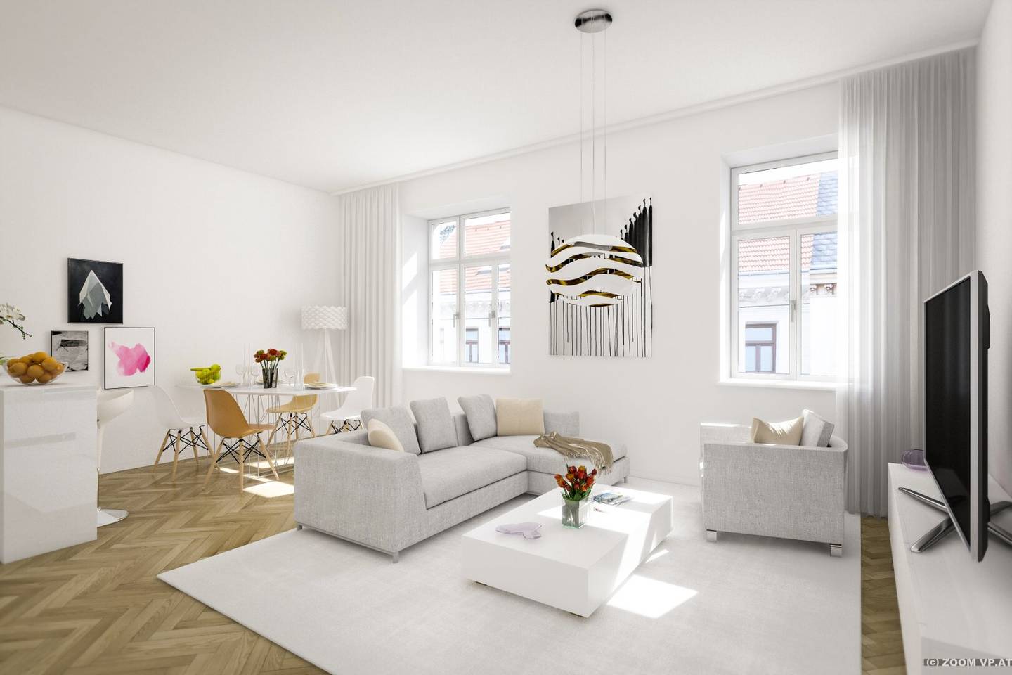Apartment with renovated historic charm and garden