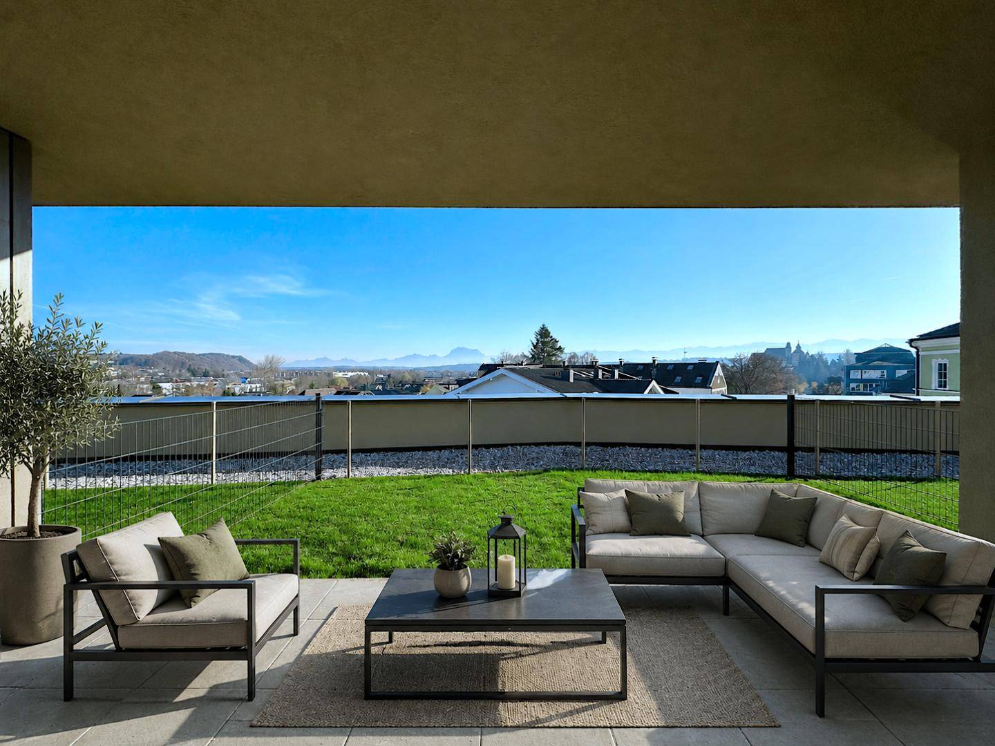 Apartment in Center Vöcklabruck Roof Terrace Loggia