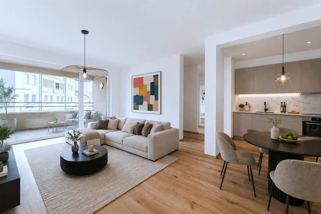 New build apartment first occupancy city center