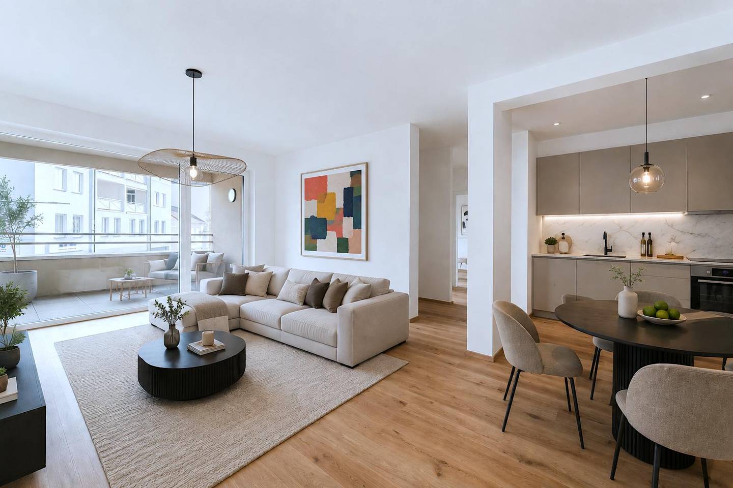 New build apartment first occupancy city center