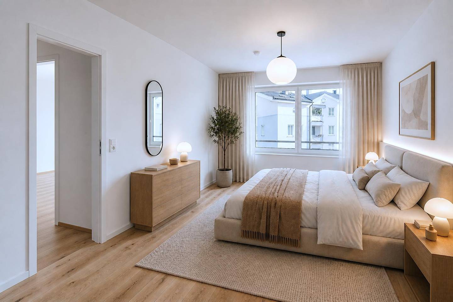 Newly built central apartment with loggia