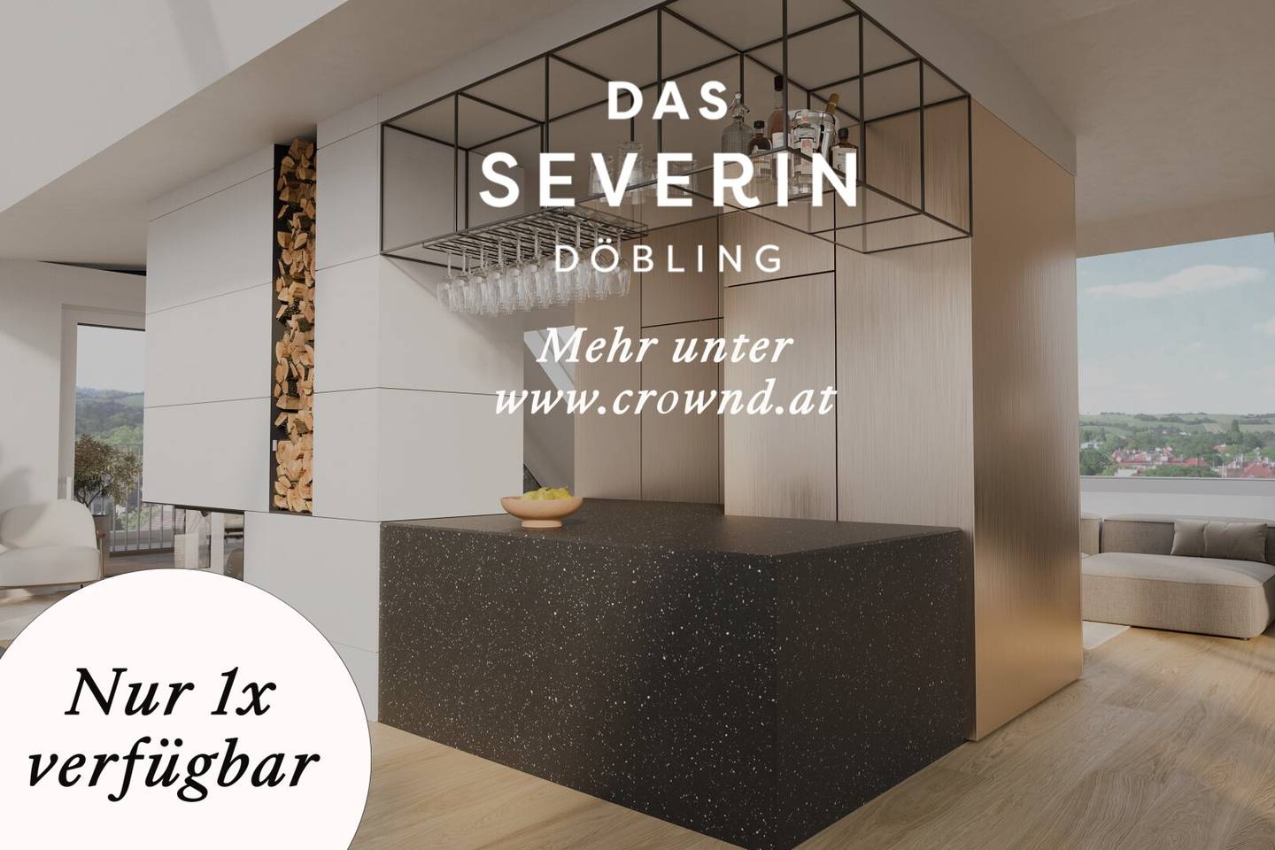 Penthouse mit Terrasse und Blick zum Kahlenberg