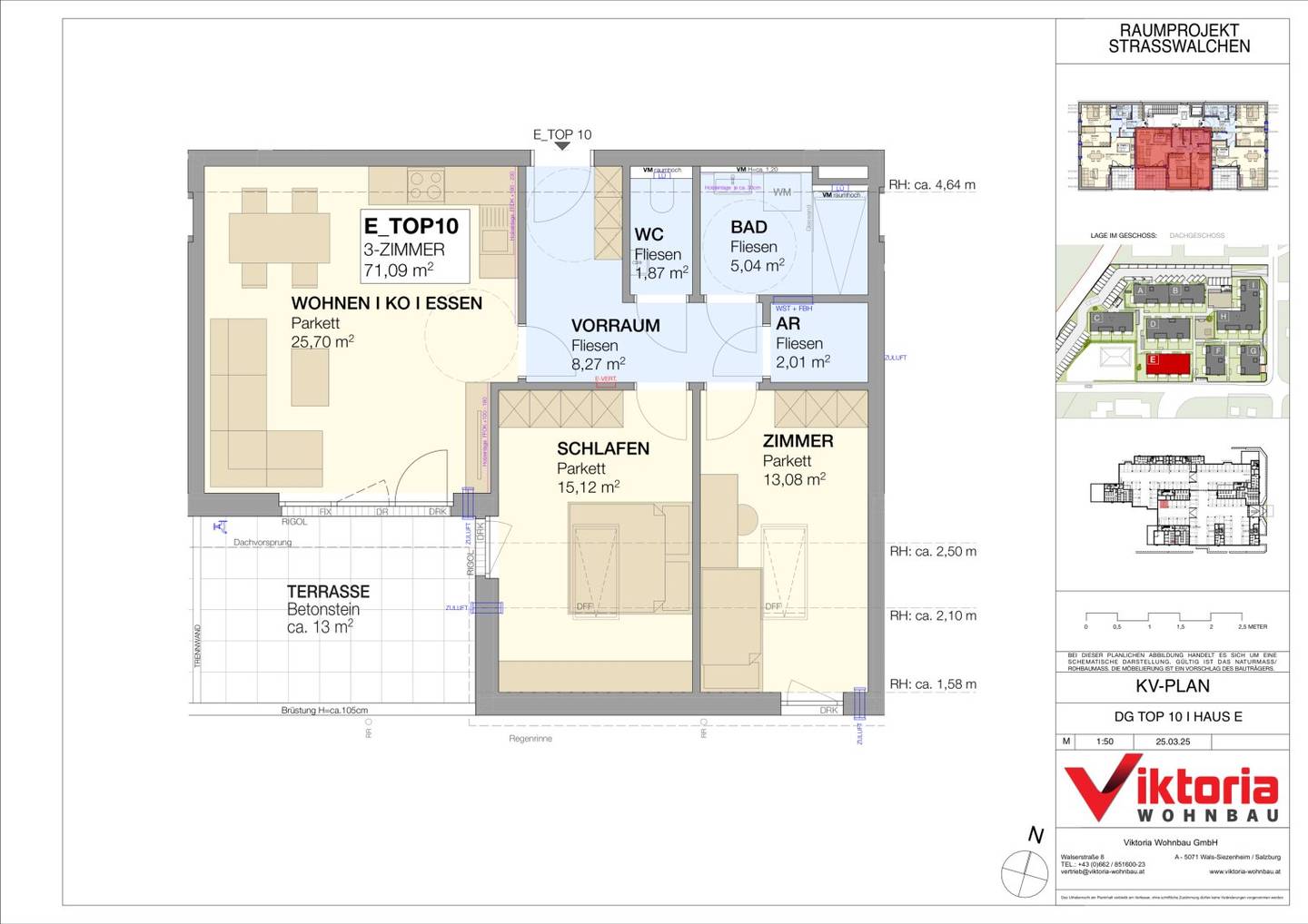 Dachgeschosswohnung mit Balkon und Tiefgarage