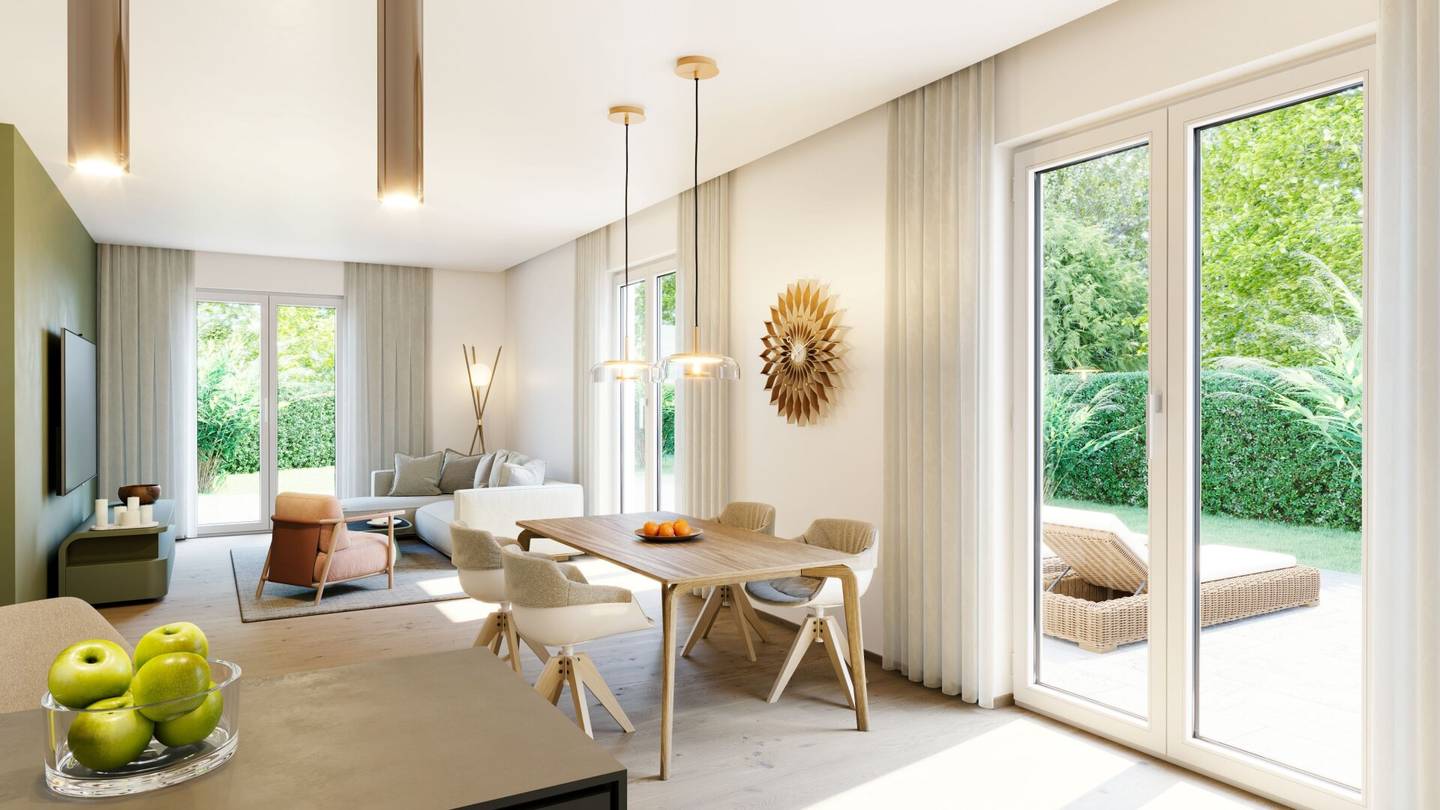 Ground floor apartment with private garden and terrace