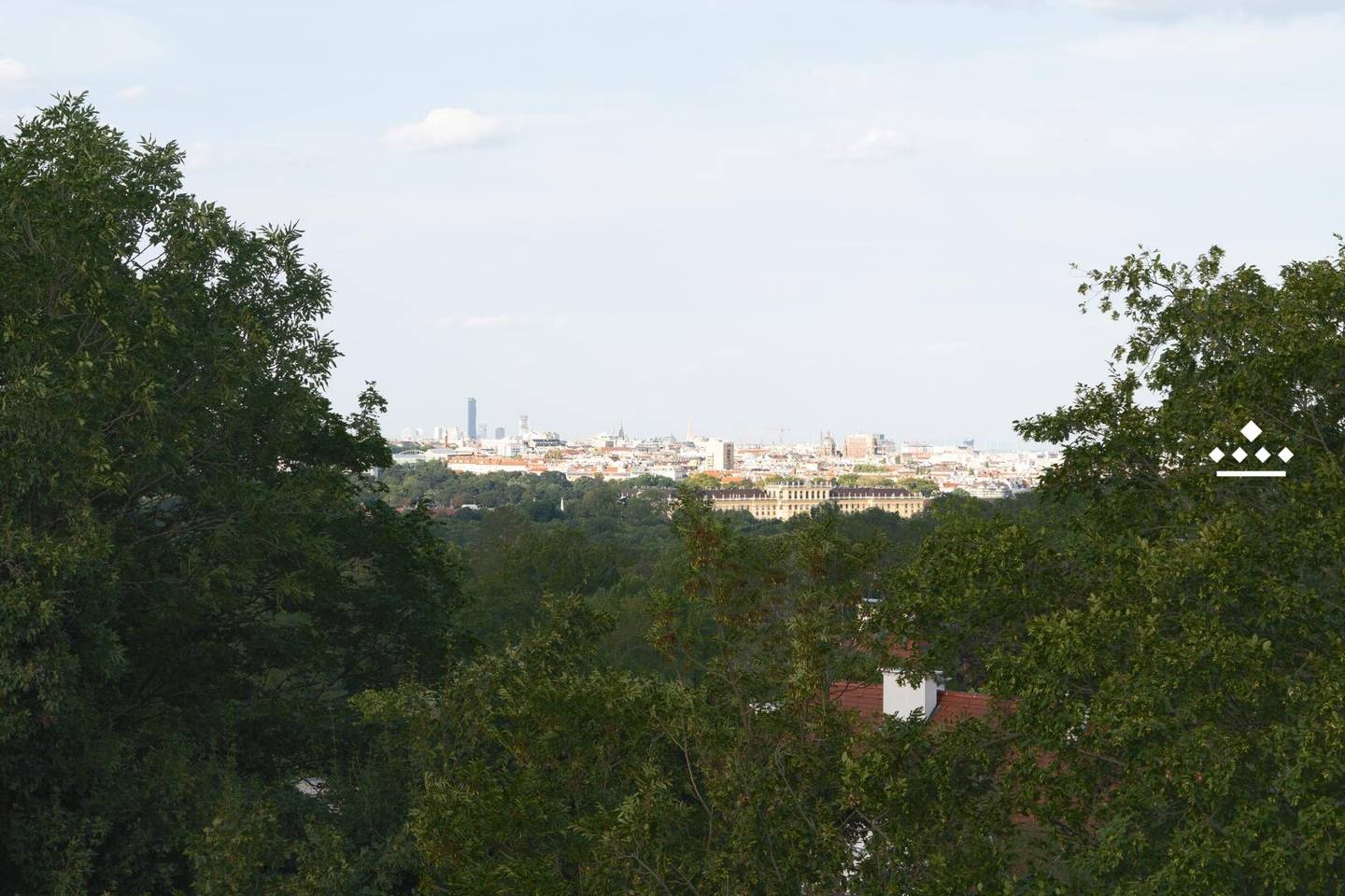 Penthouse with large terrace and Gloriette view