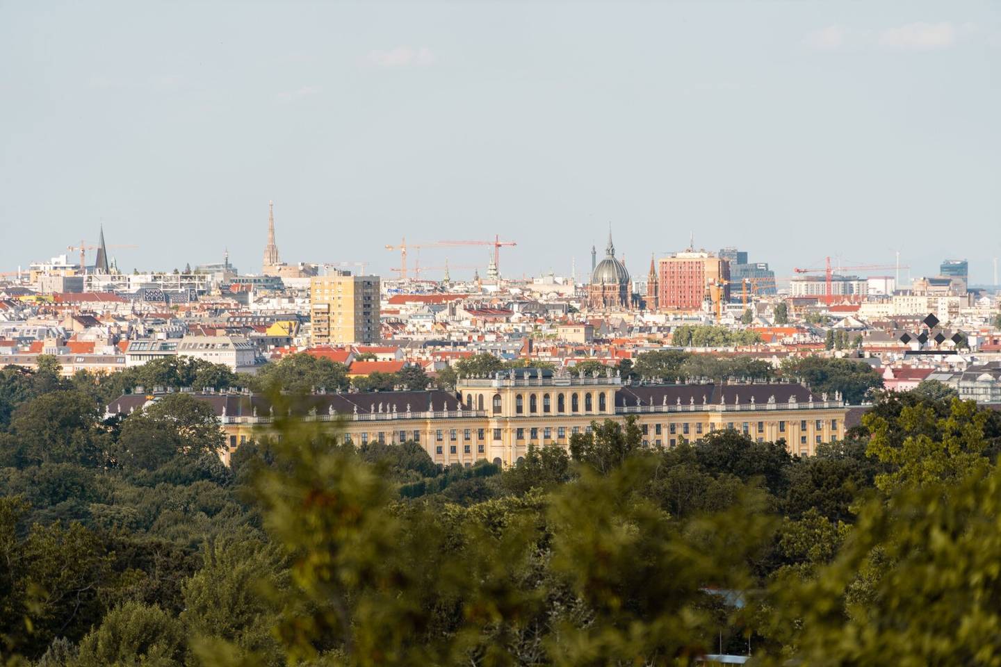 Penthouse with large terrace and Gloriette view