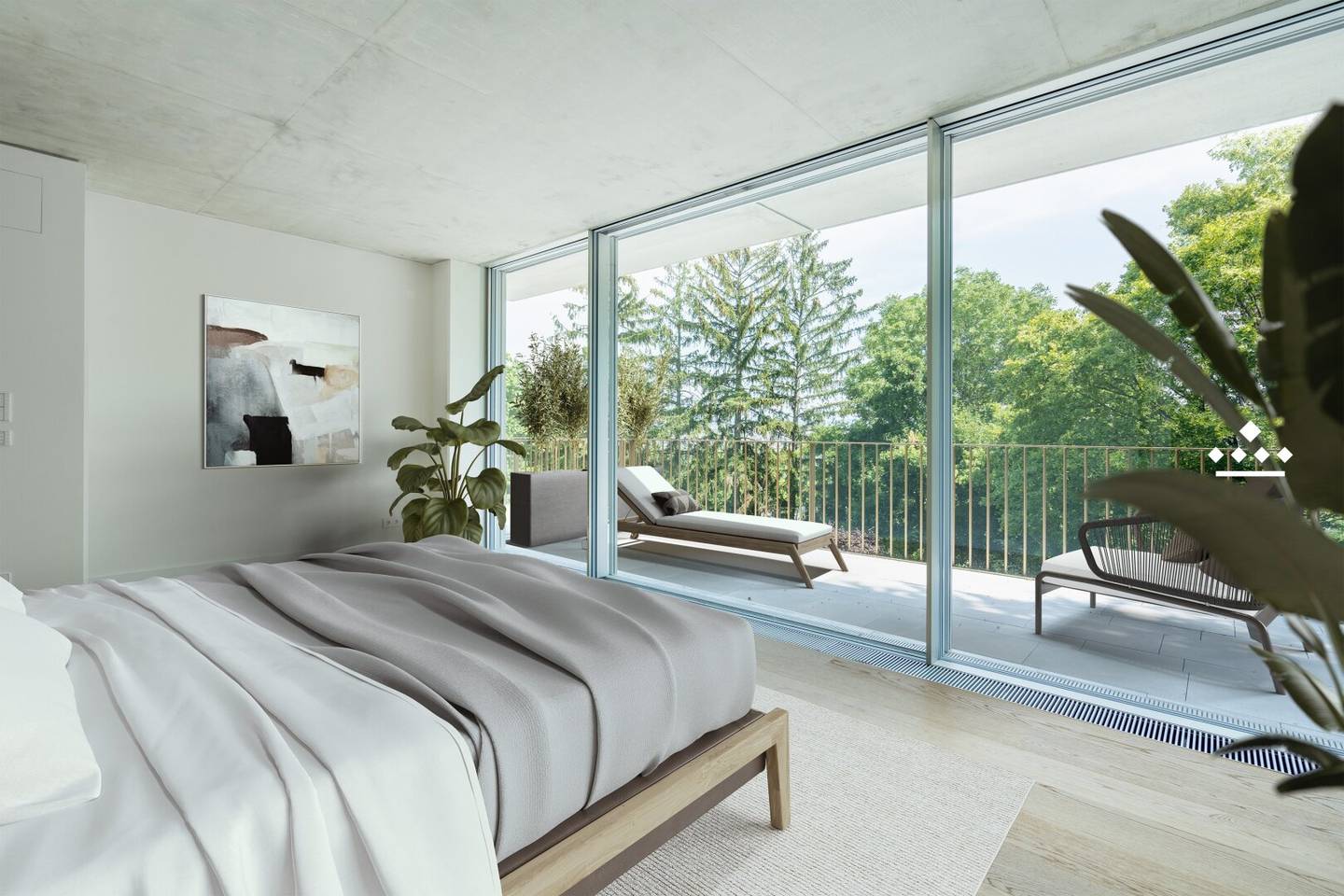 Penthouse with roof terrace and panoramic view