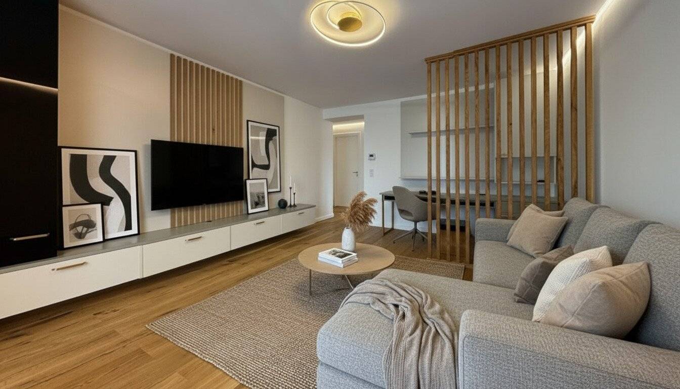 Moderne Wohnung mit Balkon und Parkplatz